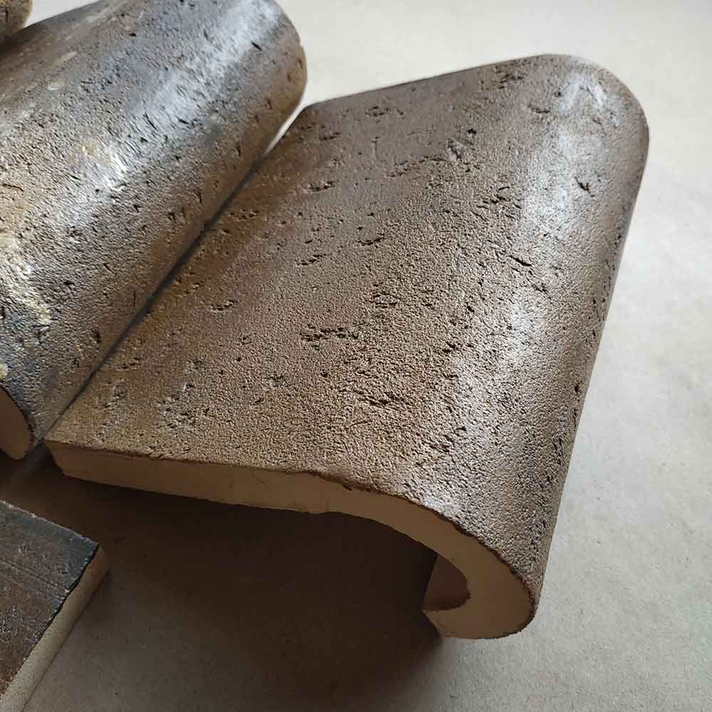Плитка з заокругленням Рядова Текстурована коричнева Плитка з заокругленням Рядова Текстурована коричнева