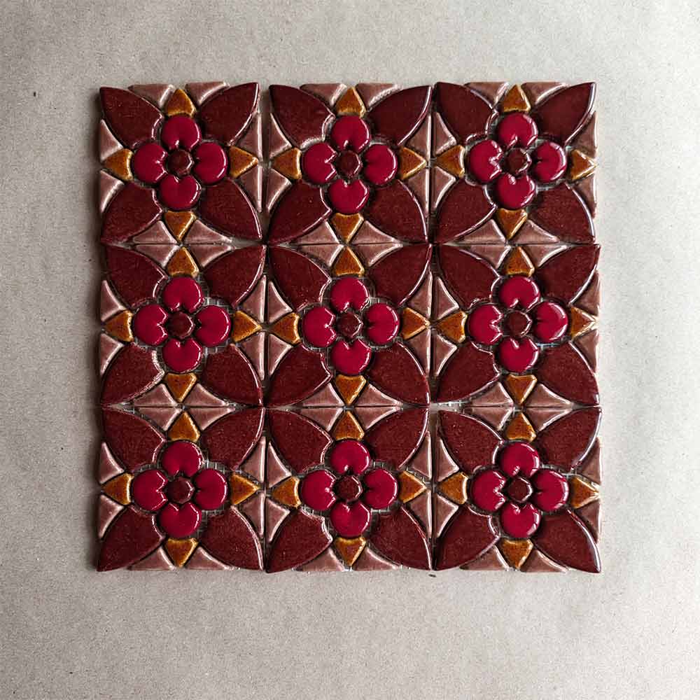 Мозаїка Fleur 95x95 шоколад