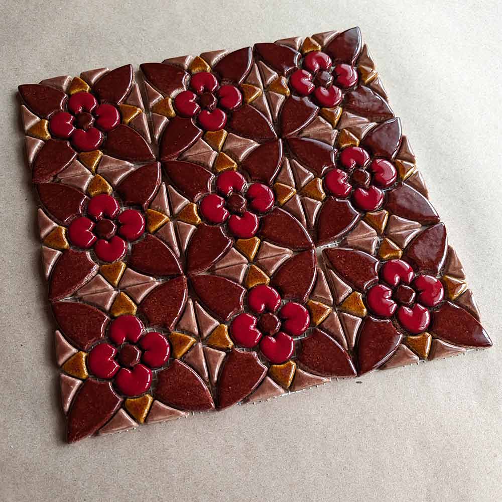 Мозаїка Fleur 95x95 шоколад